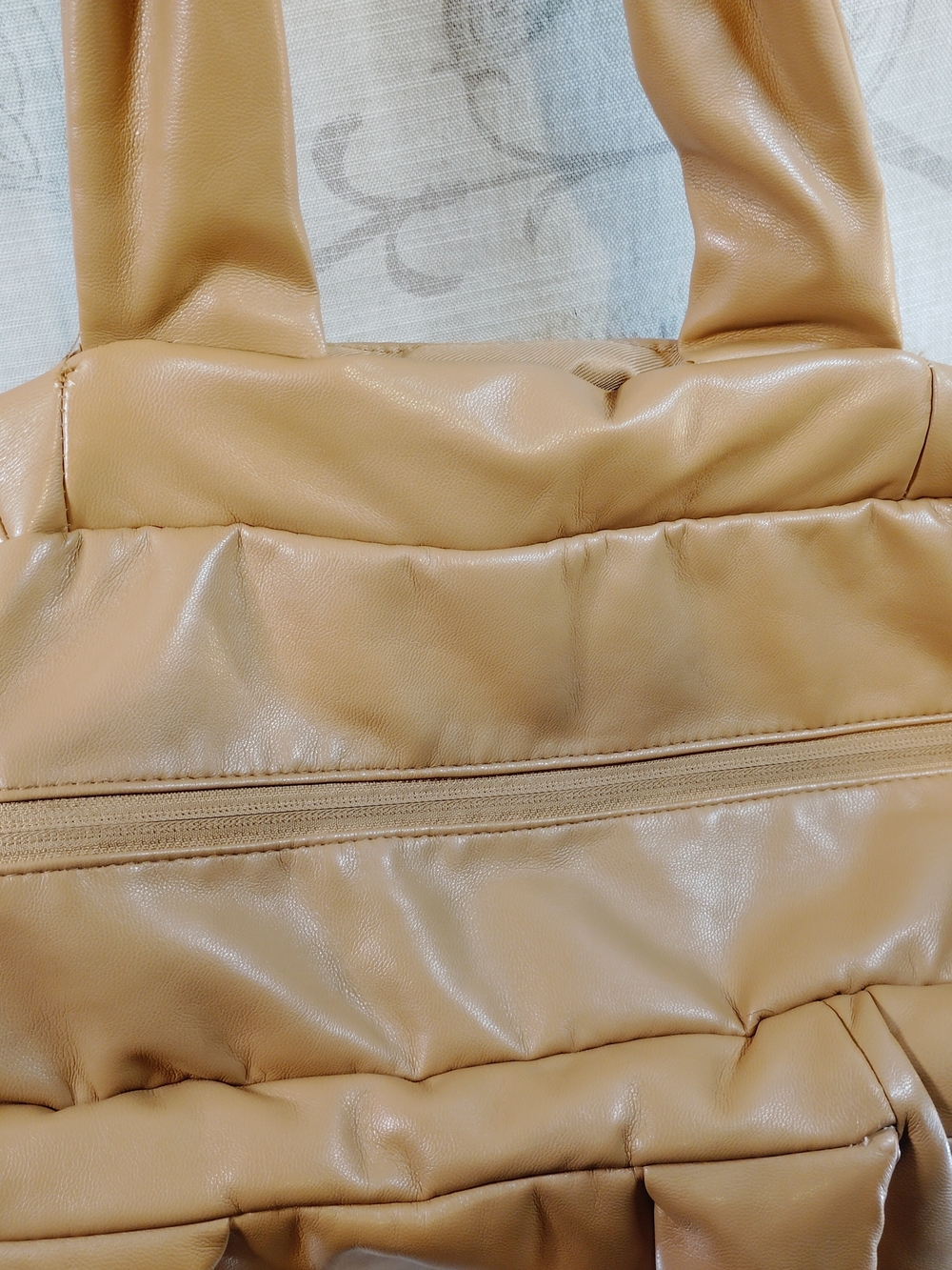 a new day Tan Padded Shoulder Tote Bag - Picture 5 of 9